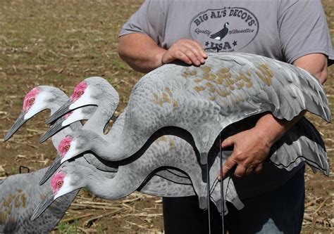 sandhill crane silhouette decoys